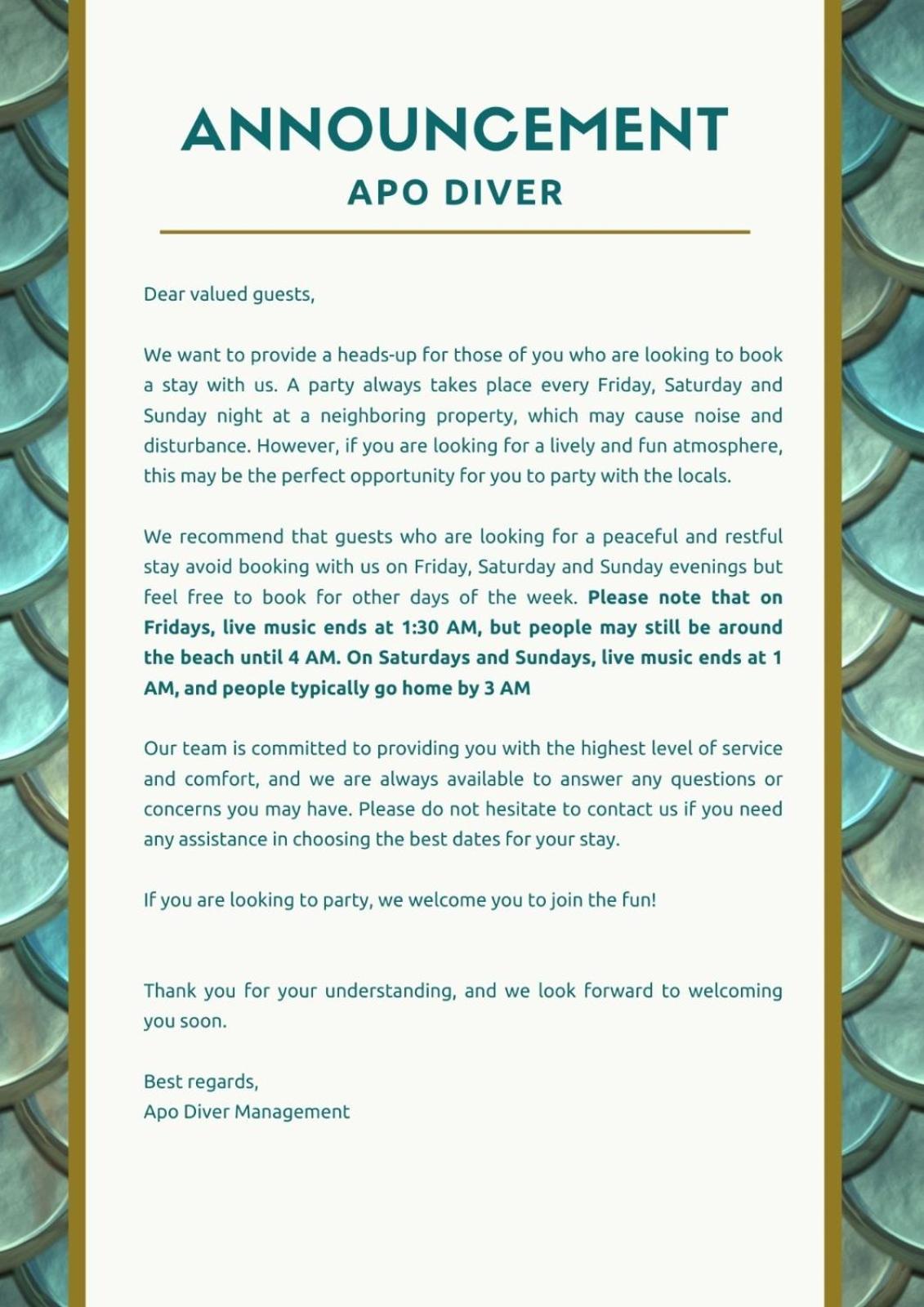 Apo Diver Beach Resort San Juan  Luaran gambar